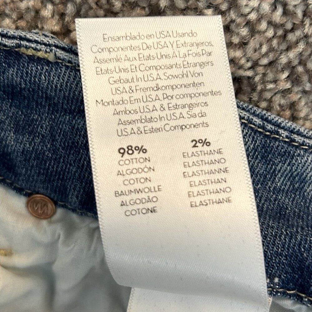 Mother Women's The Looker Ankle Step Fray Jeans Size 26 Blue Made in USA EUC - Picture 4 of 16